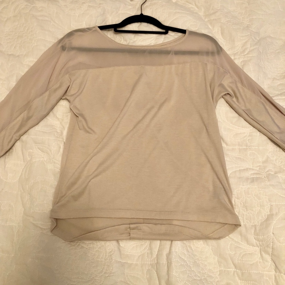 Beige 3/4 sleeve top